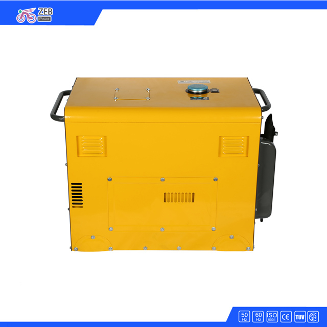 7kVA Fuel Efficient Portable Sound-Proof Diesel Generator Set with Wheels