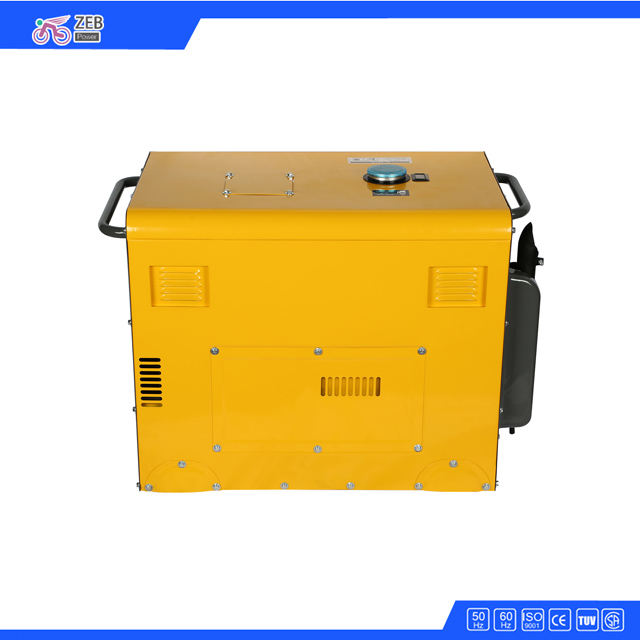 7kVA Fuel Efficient Portable Sound-Proof Diesel Generator Set with Wheels