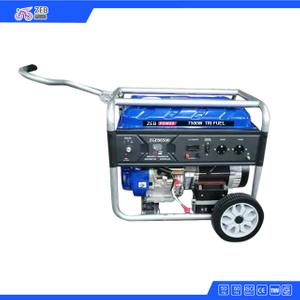 7kVA 7kw Air Cooling Gasoline Silent Portable Generator with Wheels