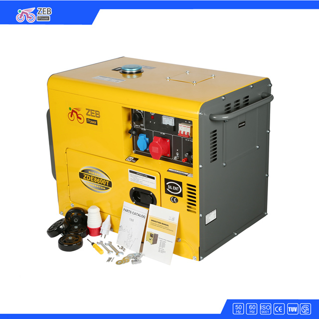 5.5KW Silent Type Single Phase Diesel Generators With Electrical Start