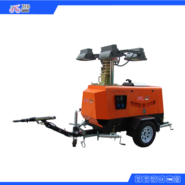 Safety Automotive Kubota Powered Mobile Light Tower