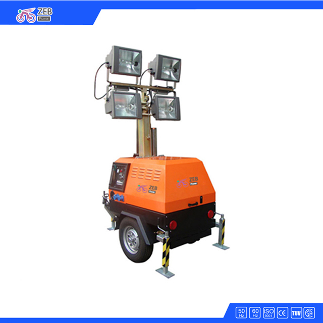 Safety Automotive Kubota Powered Mobile Light Tower