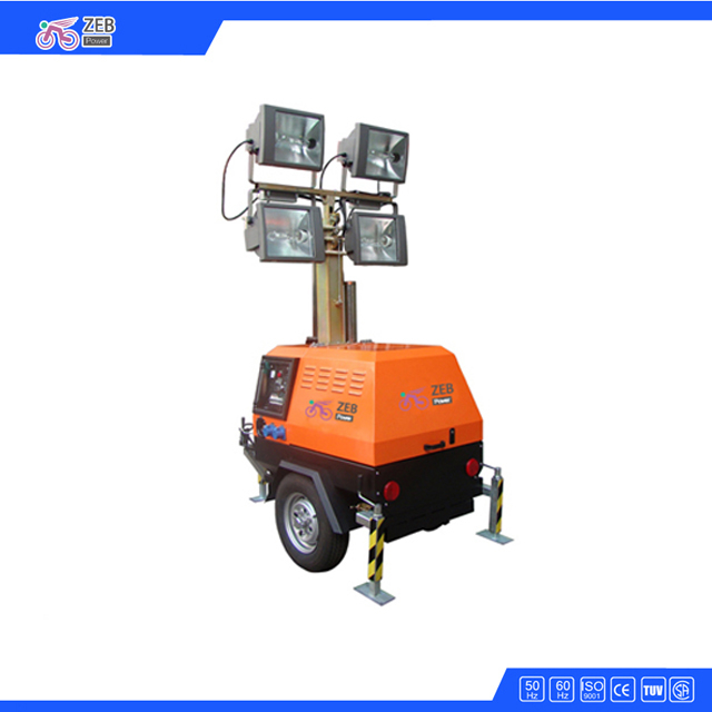 Safety Automotive Kubota Powered Mobile Light Tower